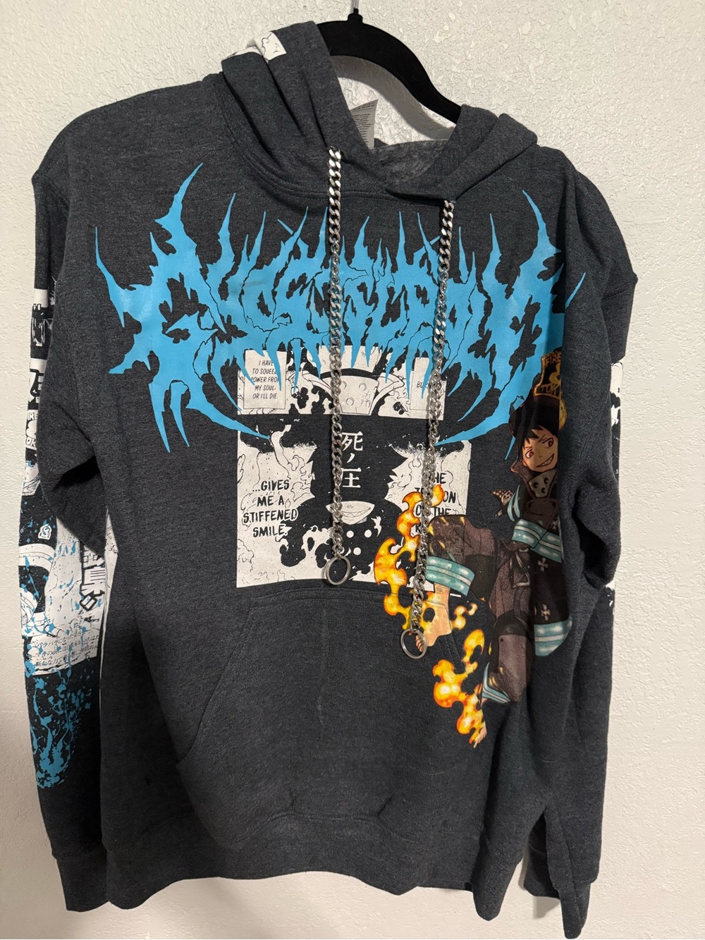 Limited Ghost Supply Fire Force Hoodie w/Chains